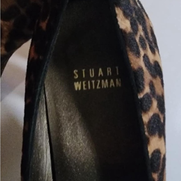 Stuart Weitzman Women’s Leopard Calf Hair Uprise Loafer Pumps EUC** - Picture 4 of 10